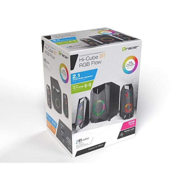 Speakers Tracer 2.1 Hi-Cube RGB Flow BLUETOOTH TRAGLO46497