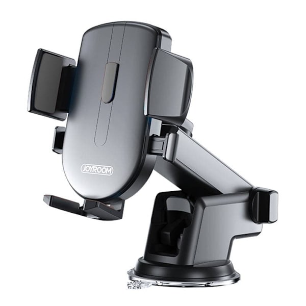 Joyroom Car Mount Clamp Holder (Dashboard and Windshield Version) with Extendable Arm, 210 rotation, 4-6.7 inch, Black (JR-OK3)