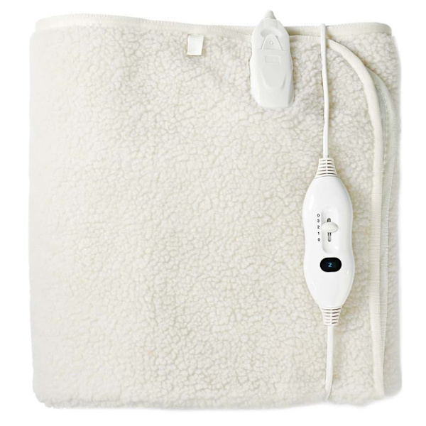 Nedis 1 Person, 150 x 80 cm, 3 Heat Settings, Washable, Overheating protection, Polyester / Synthetic, White