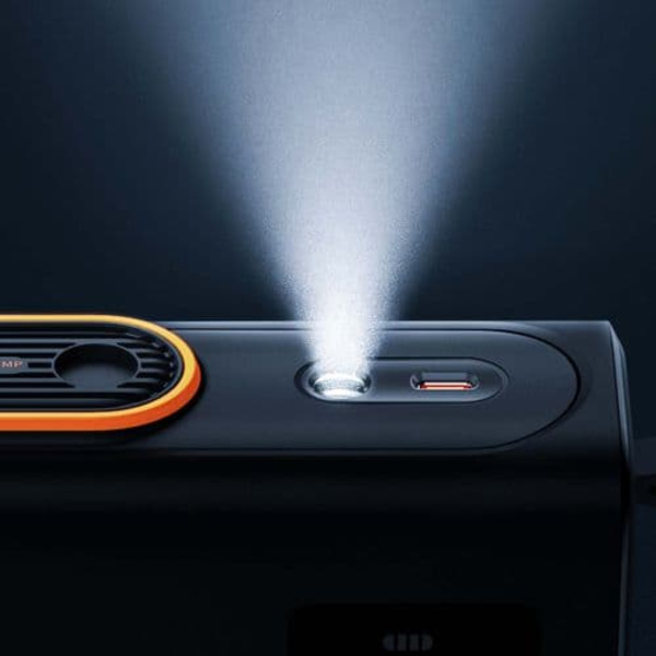 COMPRESOR AUTO Baseus Mega EnergyPump, baterie 6000mAh/22.2Wh, display LED, presiune maxima 3.5 bar, negru (timbru verde 0.80 lei) "CRCQ000001"  - 693