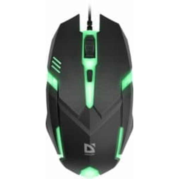 MOUSE  DEFENDER CYBER MB-560L BLACK 7 COLORS 1200DPI 3P