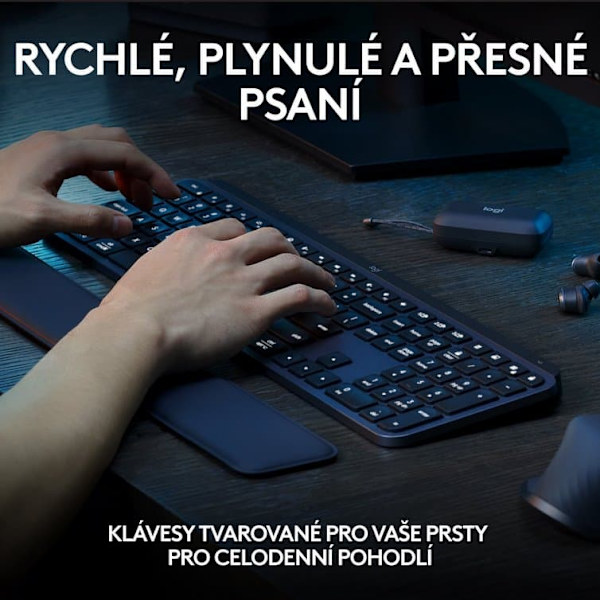 Logitech MX Keys S Advanced Wireless Illuminated Keyboard - CZ/SK - GRAPHITE