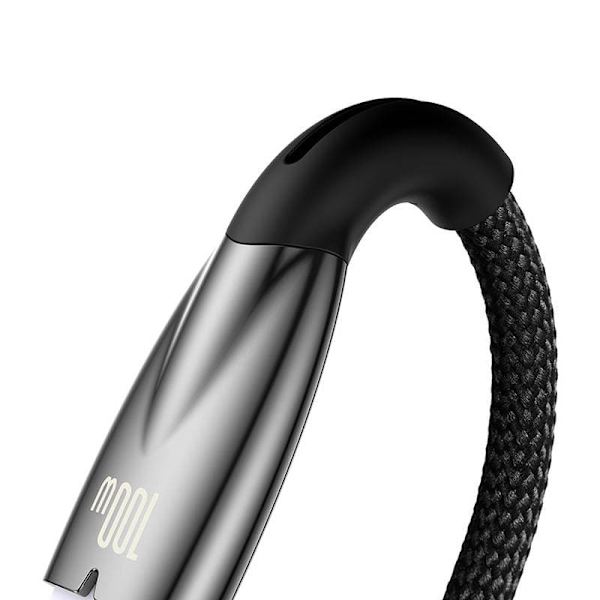 USB cable for USB-C Baseus Glimmer Series, 100W, 2m (Black)