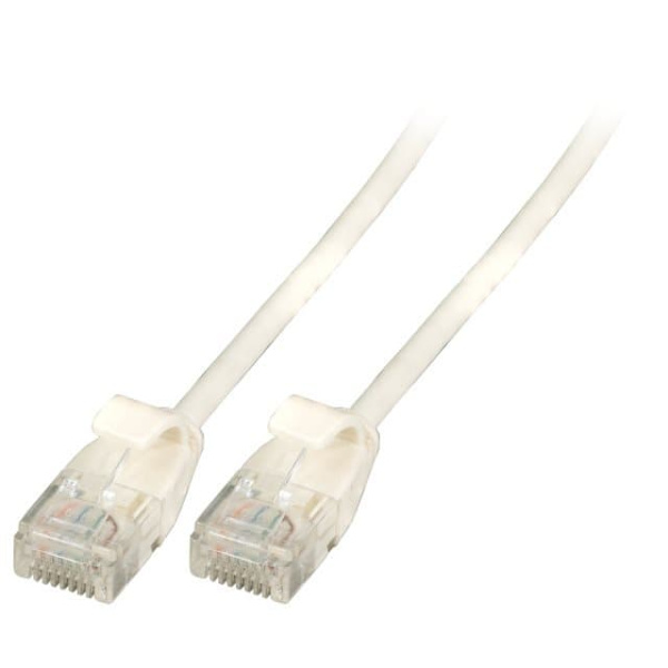 Patch k CAT6A flex 0.25m valge