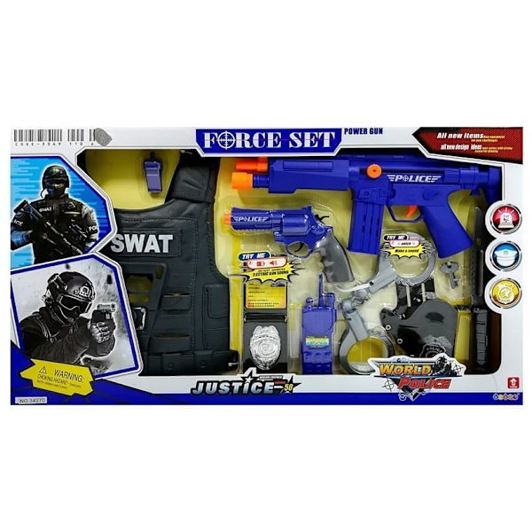 Police Play Set Rattling Raffle