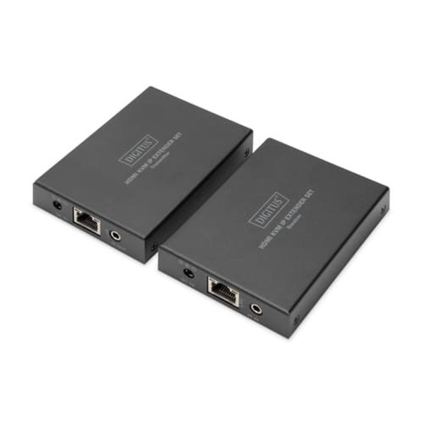 Przedłużacz / Extender KVM HDMI+USB 150m po kat.5e UTP/IP 1080p FHD 60Hz audio (zestaw)