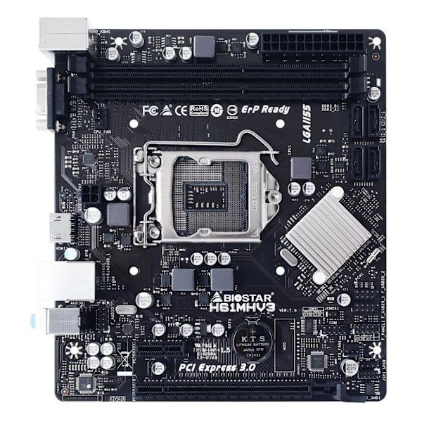 Motherboard BIOSTAR H61MHV3, Intel H61, sock. 1155, Ver 7.0