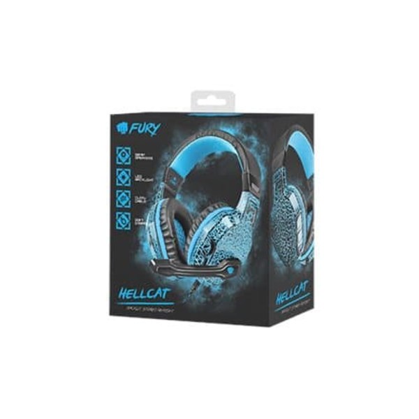 Natec Fury HellCat Gaming Headphones With Microphone and LED Light