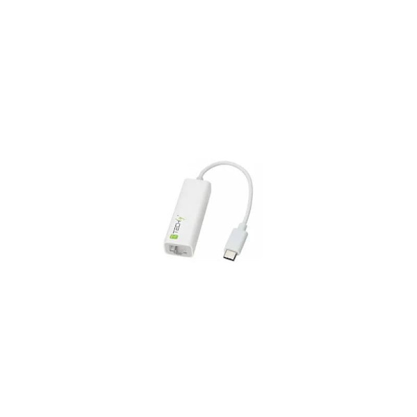 Techly Converter Cable Adapter USB 3.1 Type CM to Gigabit Ethernet IADAP USB31-ETGIGA Valkoinen