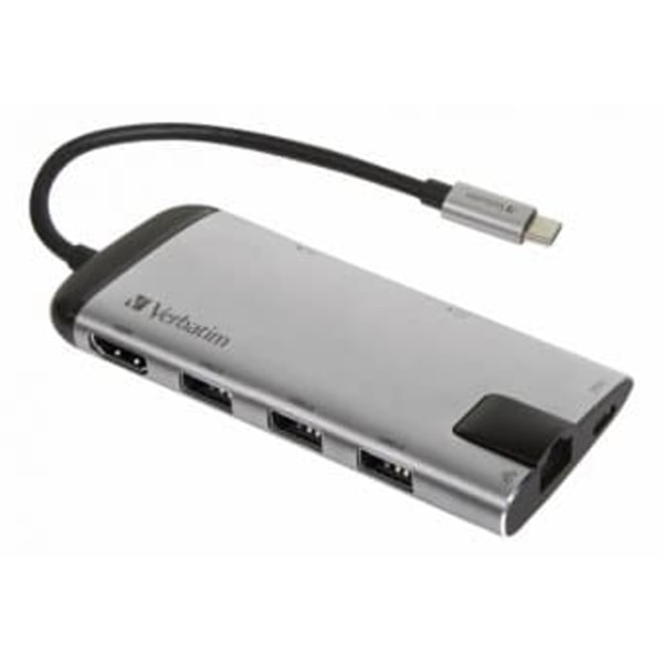Verbatim USB-C Multiport hub HDMI LAN USB SD MicroSD