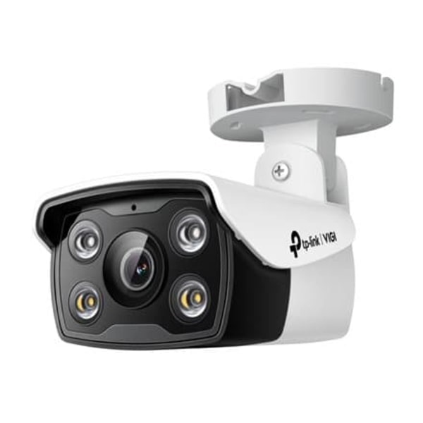 TP-LINK | VIGI 4MP Outdoor Full-Color Network Camera | VIGI C340 | month(s) | Bullet | 4 MP | 6 mm | IP66 | H.265+/H.265/H.264+/H.264 | MicroSD Sort, Hvid