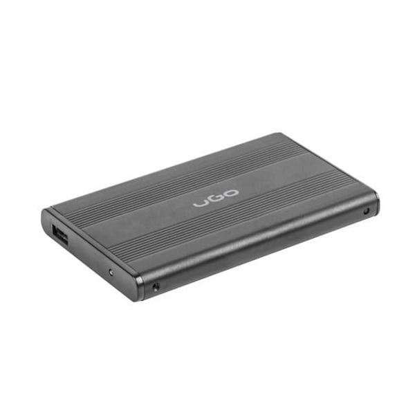 Kieszeń zewnętrzna SATA 2,5'' USB 2.0 Aluminium Sort