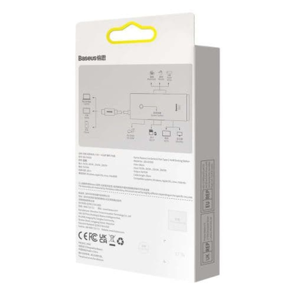 Baseus Hub Type-C / 2x USB 3.0 / PD Type-C / HDMI 1.4 / SD / TF