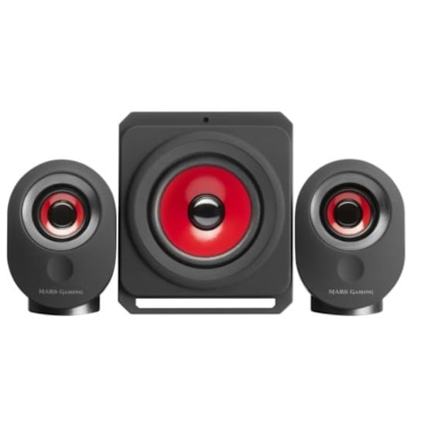 Mars Gaming MSX Bluetooth Audio System 2.1 Speakers with Subwoofer / USB / MicroSD / AUX / Radio / Black