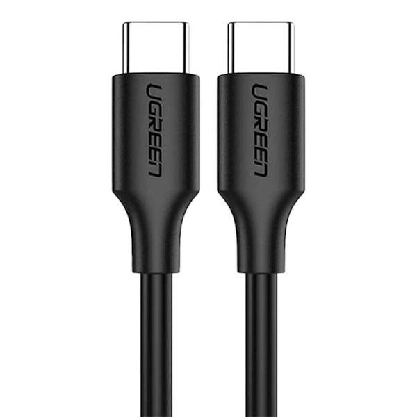 CABLU alimentare si date Ugreen, "US286", Fast Charging Data Cable pt. smartphone, USB Type-C la USB Type-C 60W/3A, nickel plating, PVC, 1m, negru "50