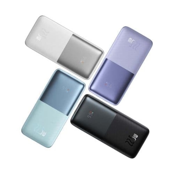 POWER BANK Baseus Bipow Pro, 10000mAh, PD 22.5W, 2 x USB; 1 x USB Type-C, digital display pt. status baterie, total 3A, negru"PPBD040001" (timbru verd