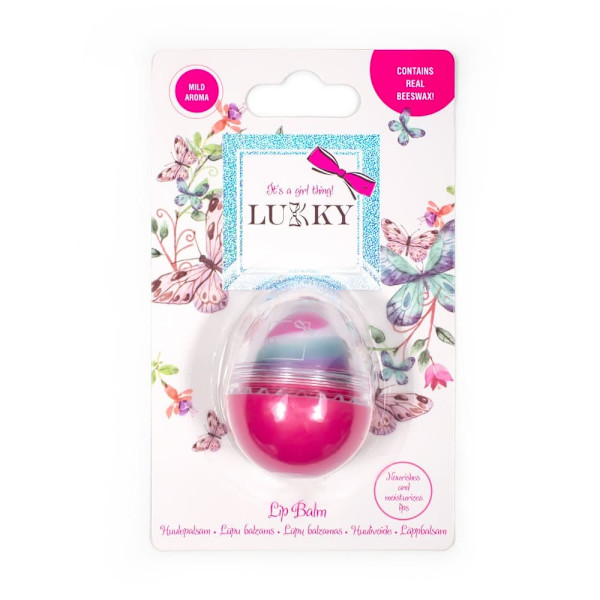 LUKKY Egg-shaped sparkling lip balm