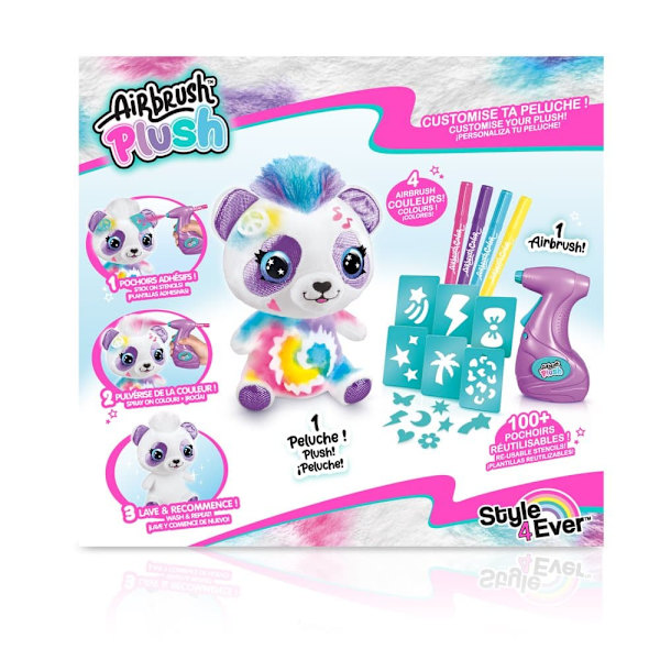 AIRBRUSH PLUSH plush with airbrush Panda, 25 cm
