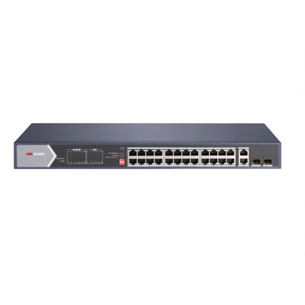 SWITCH. PoE Hikvision, port Gigabit x 20, SFP SFP x 2, carcasa metalica, "DS-3E0528HP-E" (timbru verde 2 lei)