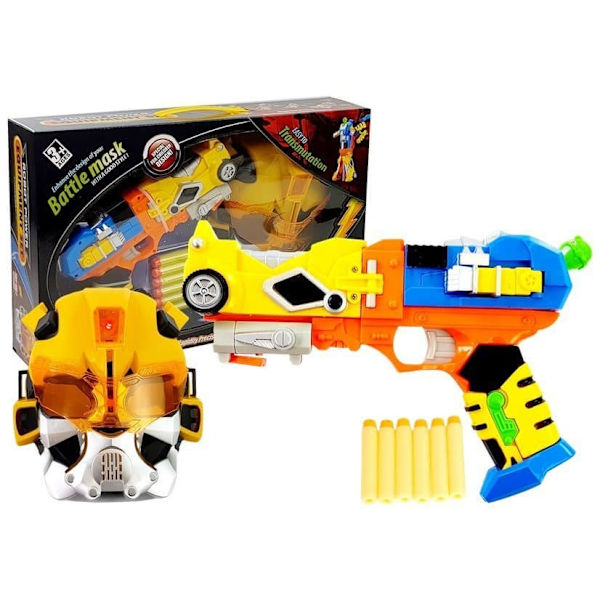 Foam Arrow Robot Gun with Mask