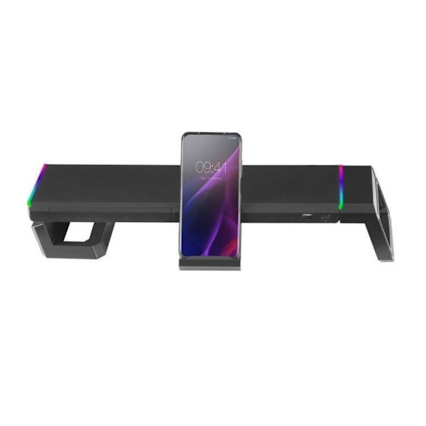 Mars Gaming MGS-ONE Monitor Stand Chroma RGB / USB 2.0 Sort