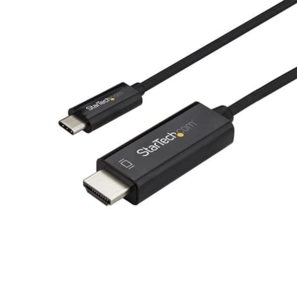 StarTech.com 6ft (2m) USB C to HDMI Cable - 4K 60Hz USB Type C DP Alt Mode to HDMI 2.0 Video Display Adapter Cable - Works w/Thunderbolt 3 - external