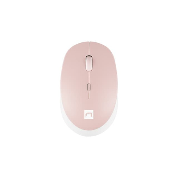 NATEC WIRELESS MOUSE HARRIER 2 1600DPI BT 5.1 Vaaleanpunainen, Valkoinen