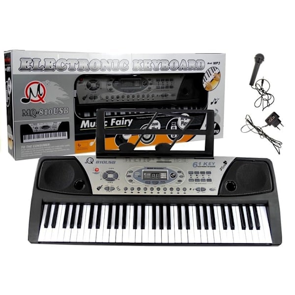 Keyboard MQ-810 MP3 with Microphone 61 Keys
