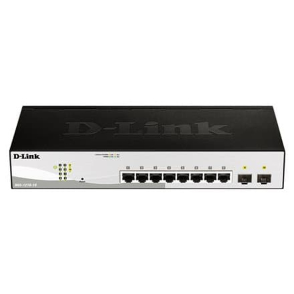 Przełącznik DGS-1210-10 Switch Smart 8xGE 2xSFP