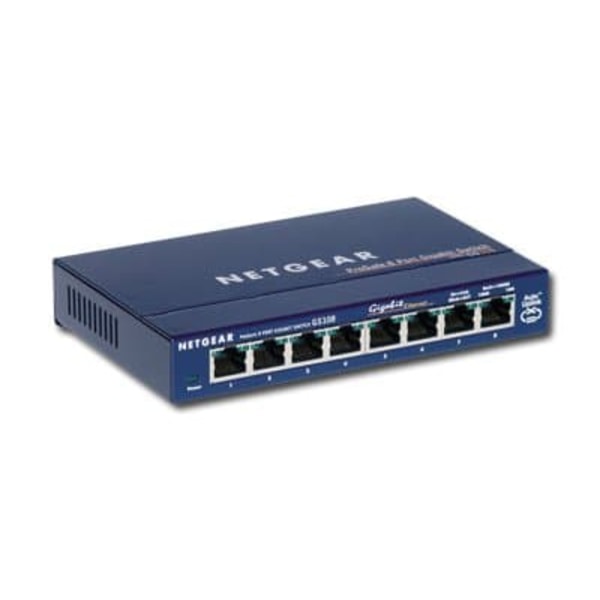 NETGEAR Gigabit Switch 8xRJ45 10/100/1000 8port Lifetime Warranty EN