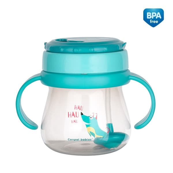 CANPOL BABIES innovative cup with flip-top straw 250ml, 56/517