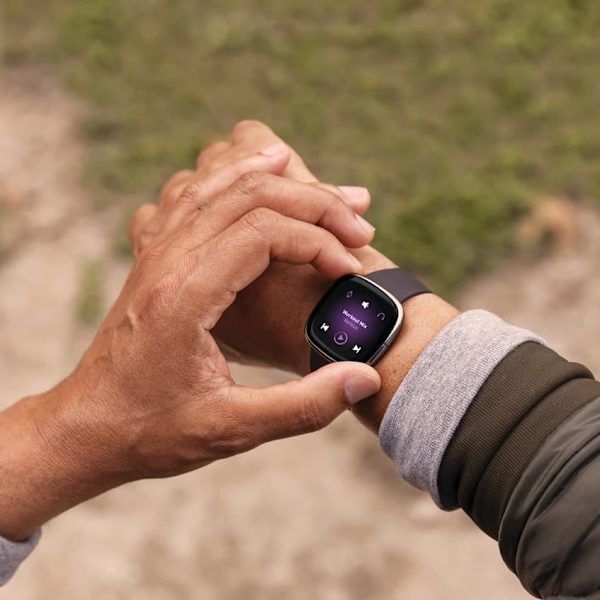 Fitbit Sense, carbon/graphite stainless steel