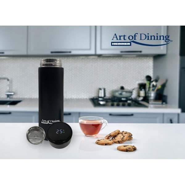 TERMOS INOX 450ML,INDICAT.LED.TEMP NEGRU