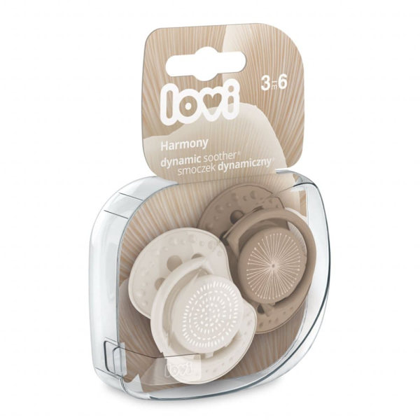 LOVI dynamic soother silicone HARMONY GIRL, 3-6 m., 2 pcs., 22/906girl