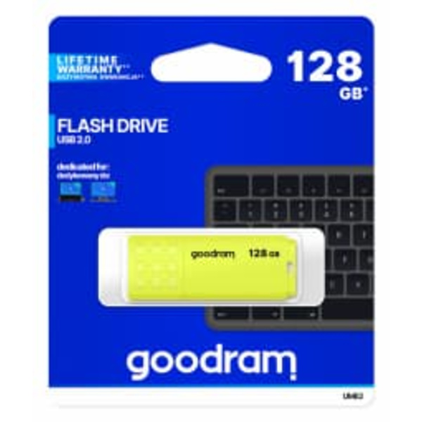 Goodram UME2 128GB USB flash drive USB Type-A 2.0 Yellow Keltainen