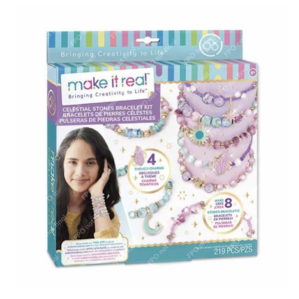 MAKE IT REAL DIY Bracelets set Celestial stones