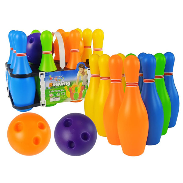 Colourful 10 Piece Bowling Set