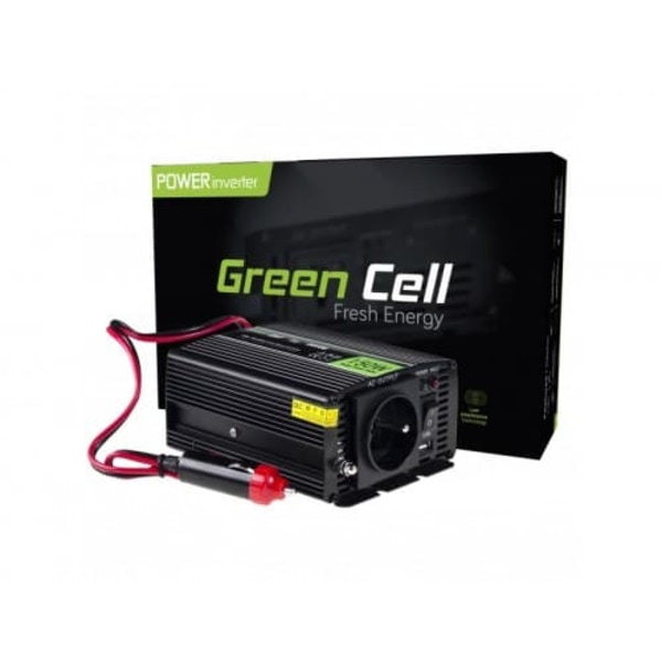 Green Cell 12V to 230V Car Power Inverter 150W / 300W Sort