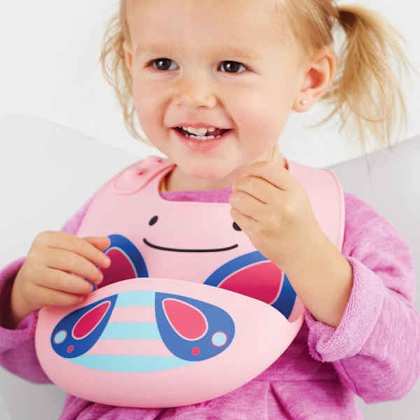 SKIP HOP silicone bib Zoo Fold & Go Butterfly 232202