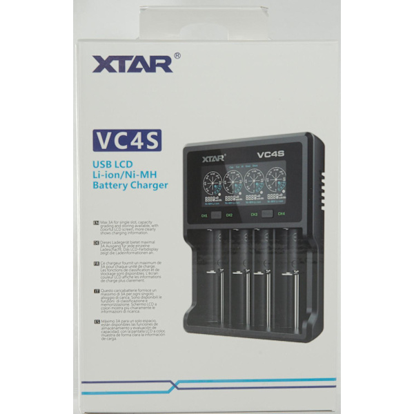 XTAR VC4SL battery charger to Li-ion / Ni-MH / Ni-CD 18650