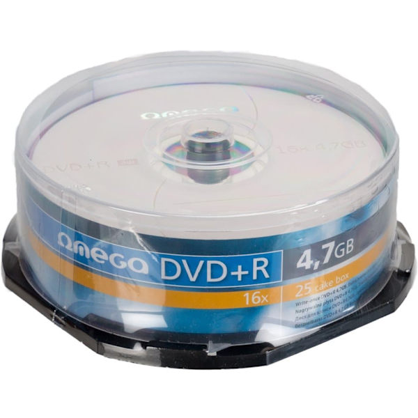 Omega DVD+R 4.7GB 16x 25pcs spindle