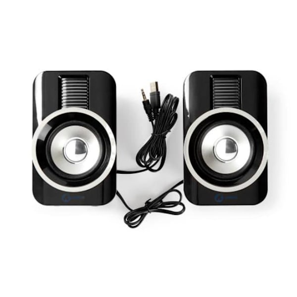Nedis GSPR20020BK Gaming Speakers 2.0 / RGB / 30W / Black