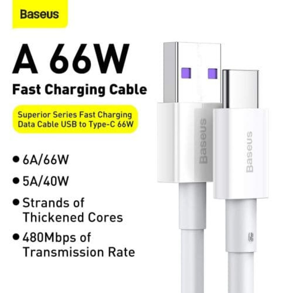 Baseus Superior Series Cable USB / USB-C / 66W / 1m