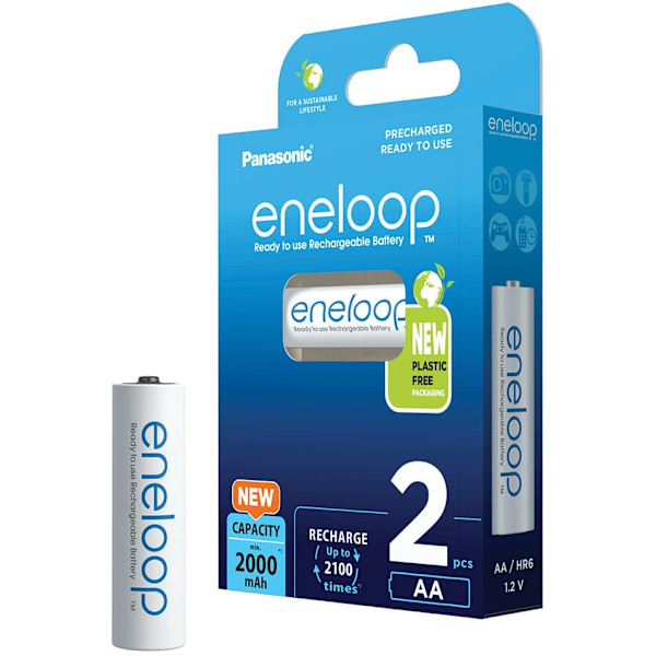 Rechargeable batteries PANASONIC ENELOOP AA 2000 mAh 2 szt (BK-3MCDE/2CP)
