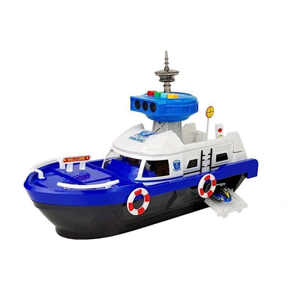 Police Transport Boat with cars, sounds and lights