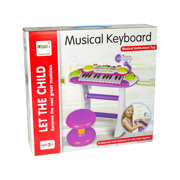 Organ Keyboard Chair Microphone Blue