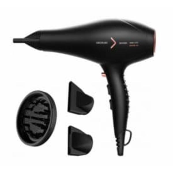 Cecotec Hair Dryer | Ionicare 5350 Powershine Fire | 2600 W | Number of temperature settings 3 | Ionic function | Diffuser nozzle | Black Sort, Rosa