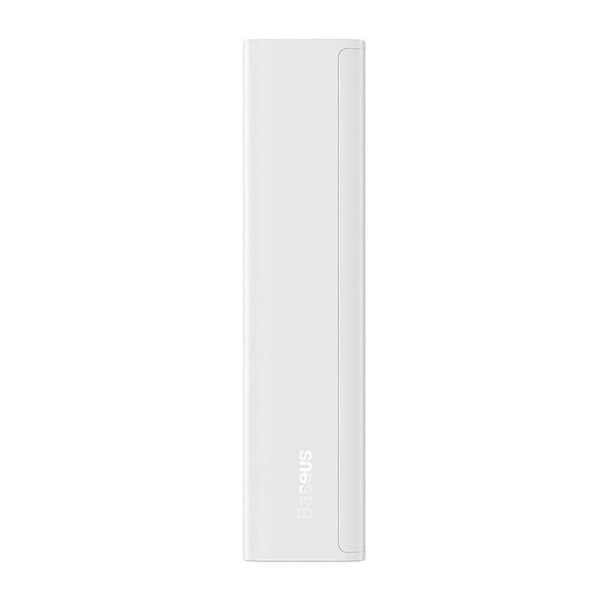 Baseus Power Bank Adaman2 with Digital display, C+U+U, PD 3.0, QC 3.0, 30W, 10000 mAh, with Type-C cable (0.3m), White (PPAD080002)