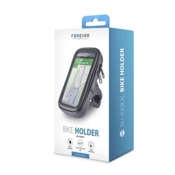 Forever BH-100 Bike holder For Mobile Phones Up to 6.5" With Window Grå