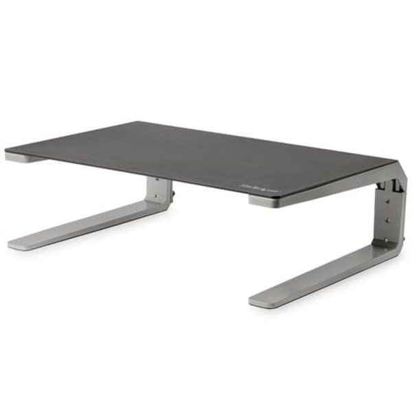 StarTech.com Monitor Riser Stand - For up to 32" Monitor - Height Adjustable - Computer Monitor Riser - Steel and Aluminum (MONSTND) - stand